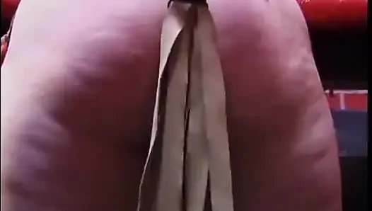 Blonde with huge bruised tits is teased by female temptresses in bondage dungeon