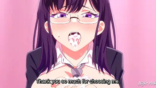 He made a hard cumshot on her face