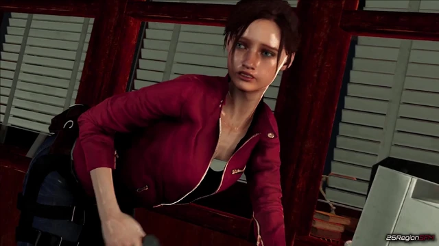 Claire Its Useless to Run by 26regionsfm, animation with Sound. 3D Hentai Porn Sfm