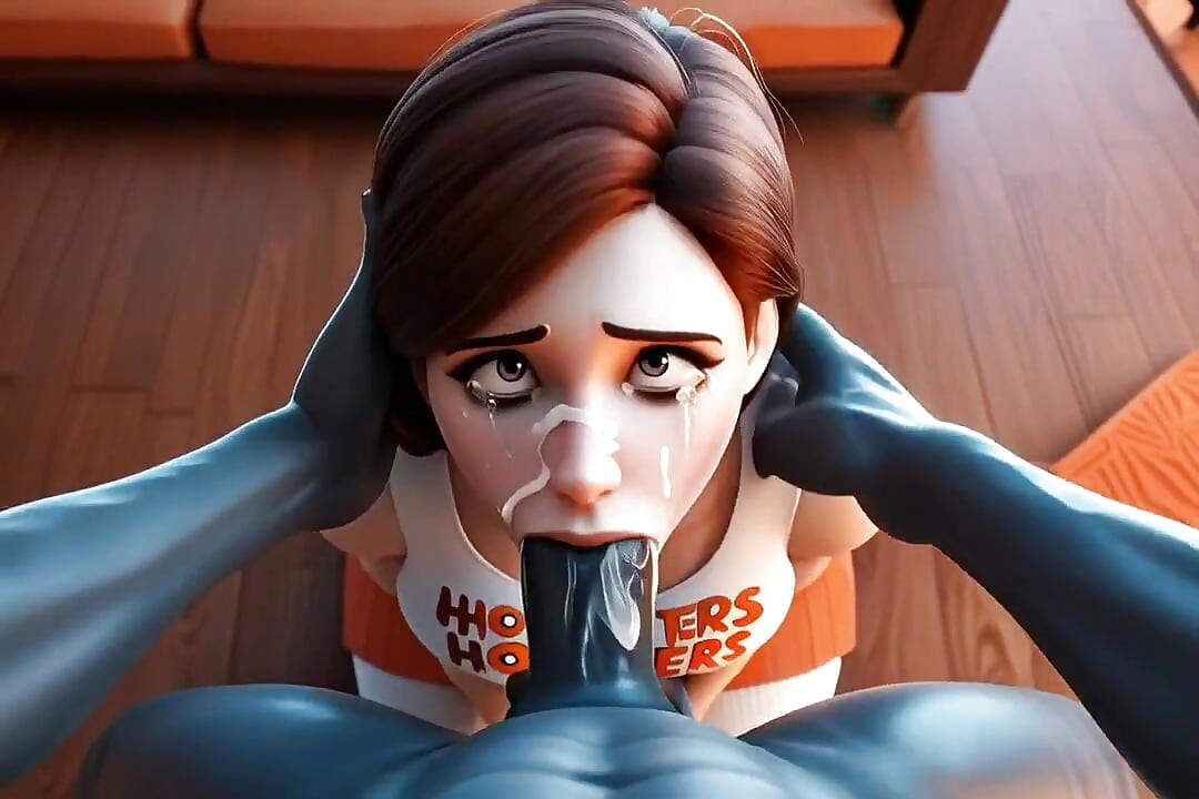 Gagging Deepthroat Blowjob - At Tage Massiv Pik Ned I Halsen