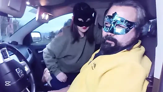 Arabada yüze tokat atma