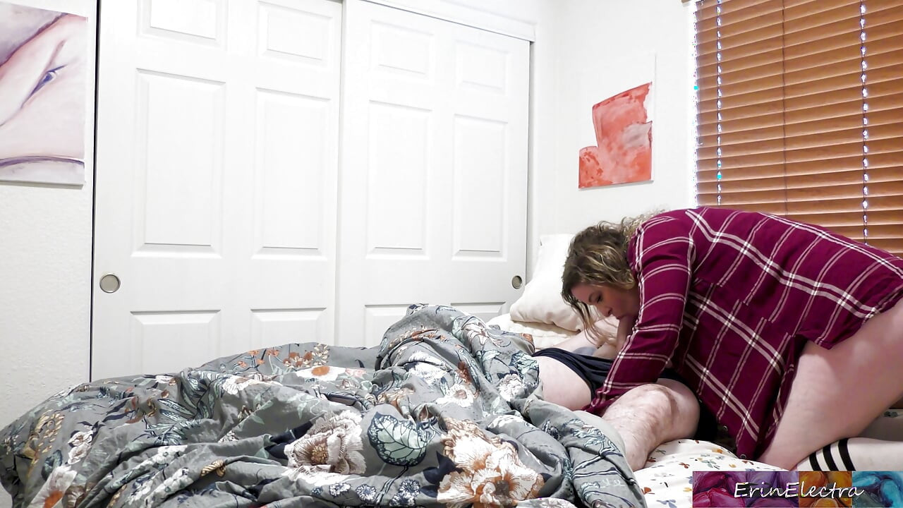 Caught masturbating stepmom fucks it for him