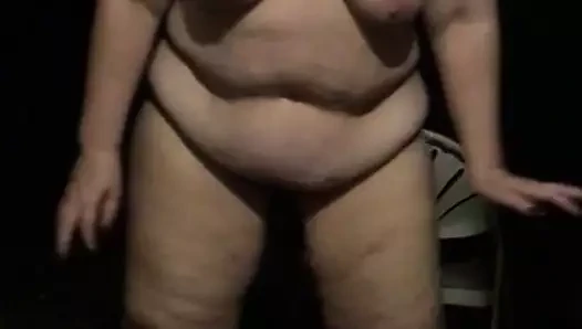 Fat Fuck Pig Pissing Outside Naked  Like a Sow Should