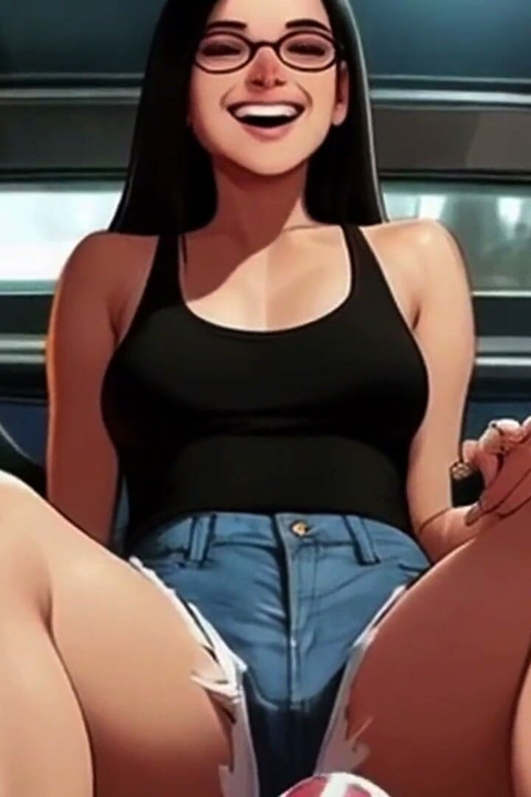 Hentai Girl Lin Gives You a Footjob on the Train