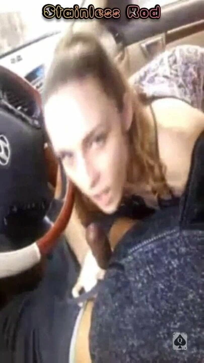 Horny White Wife Filmed Sucking Indian Cock For Hubby in car