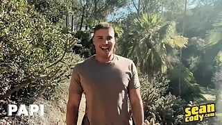 Alex Shows Off His Washboard Abs On A Walk Outside, Then Goes Back To His Place To Stroke His Cock - PAPI