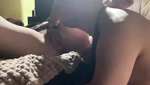 I punished the guy for flirting at a corporate party and made him lick my ass and pussy.