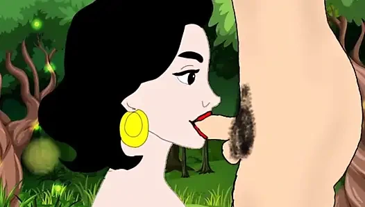 Old Man Young Woman With Forest Fantasy