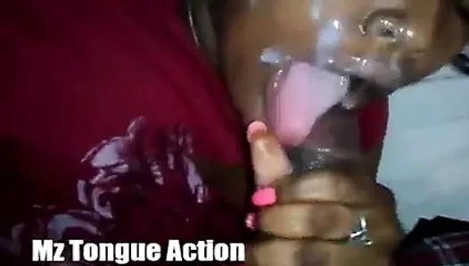 Mz. Tongue Action Deepthroat and Facial