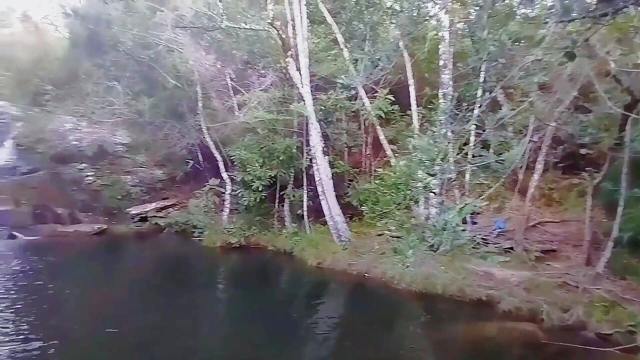 I Went to the Waterfall and Showed off Before Someone Came and Caught Me.