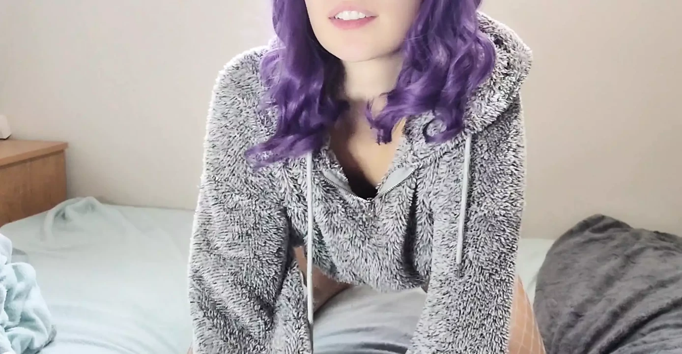 fucking my toy in fuzzy jacket