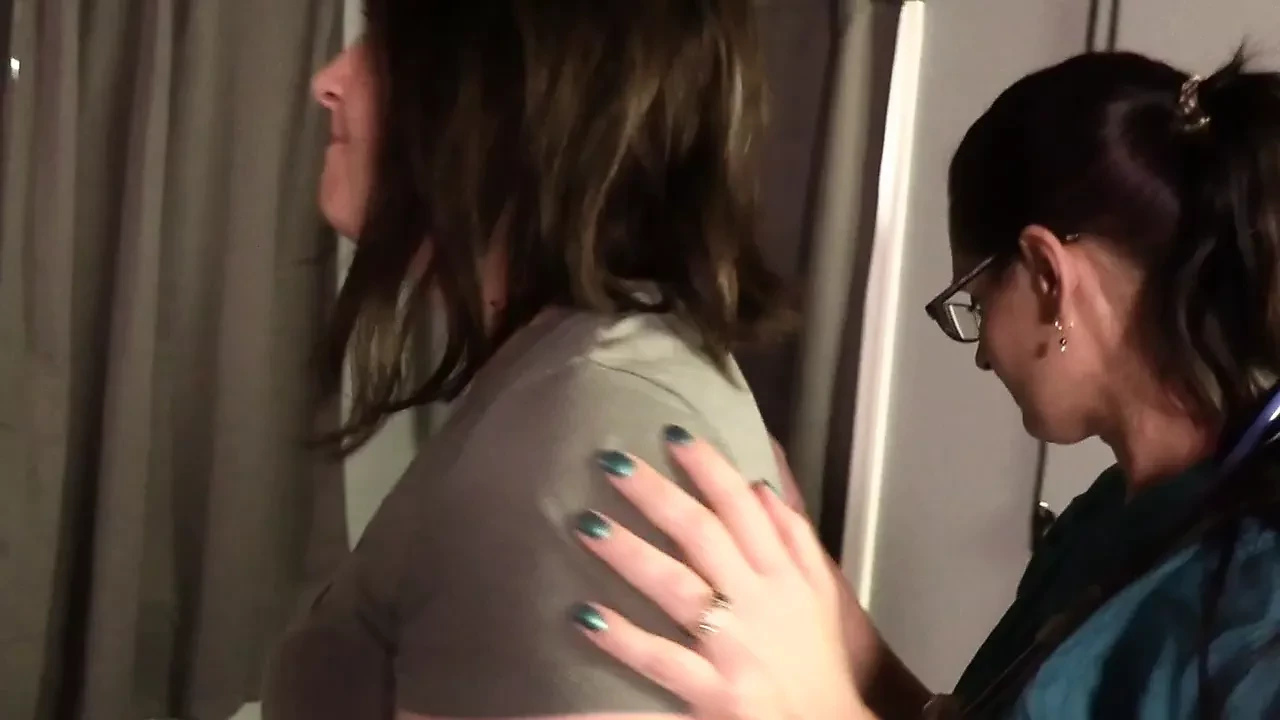 Nurse Humps Her Special Girl Client From Behind