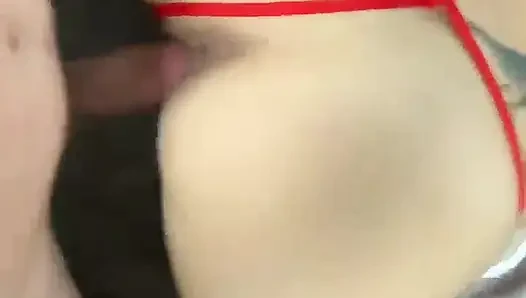 Hot Santa-girl Get Big Dick and a Lot of Sperm