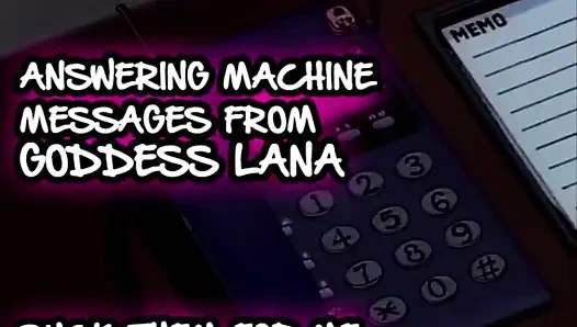 AUDIO ONLY - Antworten auf die Maschine Nachrichten von der göttin Lana lutscht sie alle