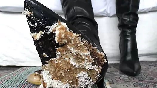 Boot Meal! Ayak tabanlarından pasta yiyor bakış açısı, Lady Victoria Valente