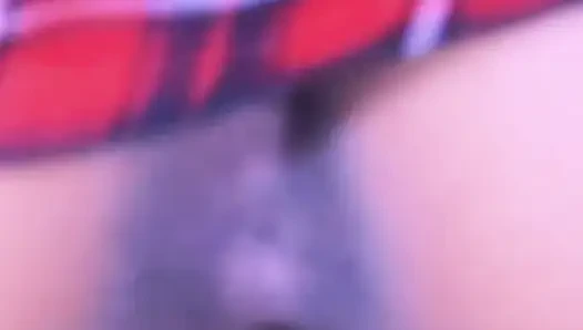 Jumping hard on his fat cock until he hits the uterus.