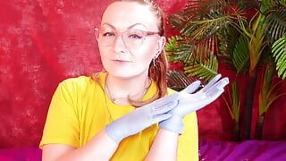 Asmr Video with Medical Nitrile Gloves (arya Grander)