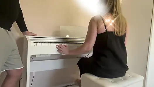 Piano Teacher - I cum on my piano teacher