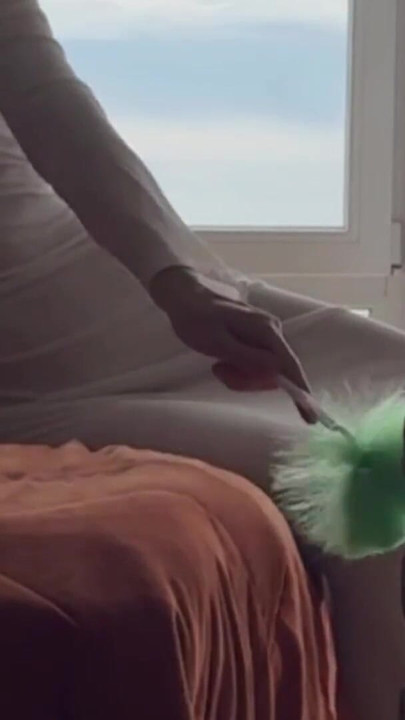 sexy cleaning lady - clean home - perfect transparent dress | Clip 1