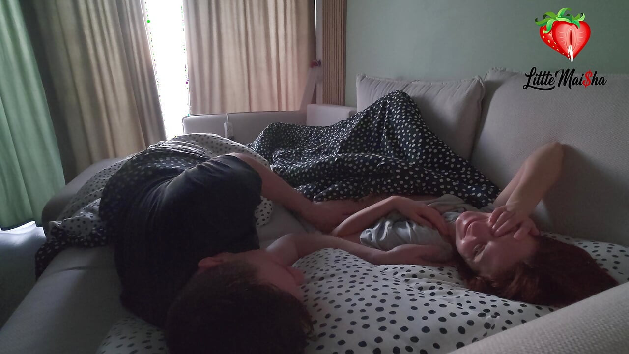 Three days and three mornings of hard cock handjob by a skinny brunette