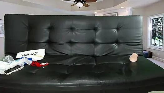 Big Tits Stepmom Orgasm with Big Dildo and Squirt
