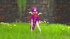 Chinees meisje model 22 uitkleden dans Hentai mmd 3D paars haar kleur bewerken Smixix