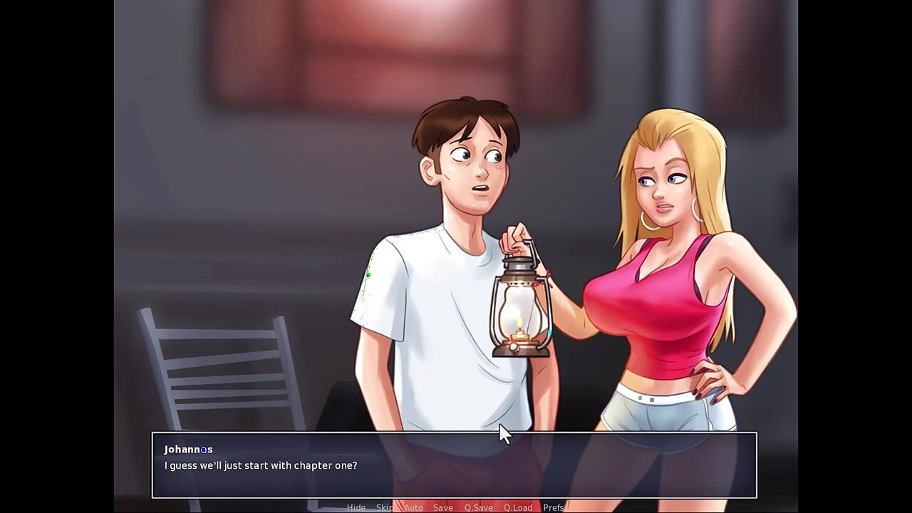 Summertime saga - 젖탱이를 보기 위해 제니에게 돈을 지불해야 했습니다.