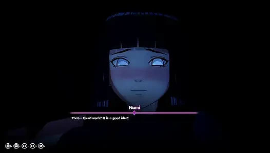 Threesome with Hinata Nami & bulma