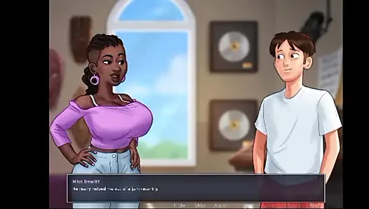 Big Boobed MILF ebony Teacher surprised me!! She sucked my big dick in public and then we fucked!!