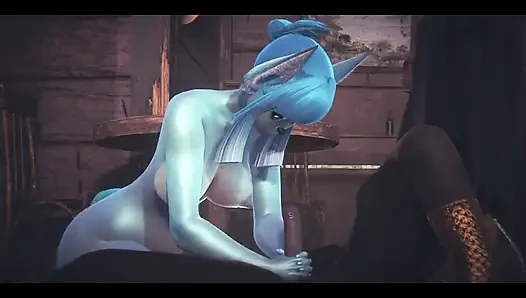 Furry Hentai Pokemon - Glaceon Hardsex with Anubis the Dog - Japanese As...
