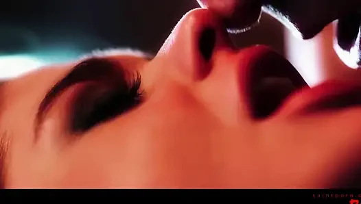 Schönheit Mit Dunklen Haaren Gibt Einen Blowjob Und Wird Tief Gefickt