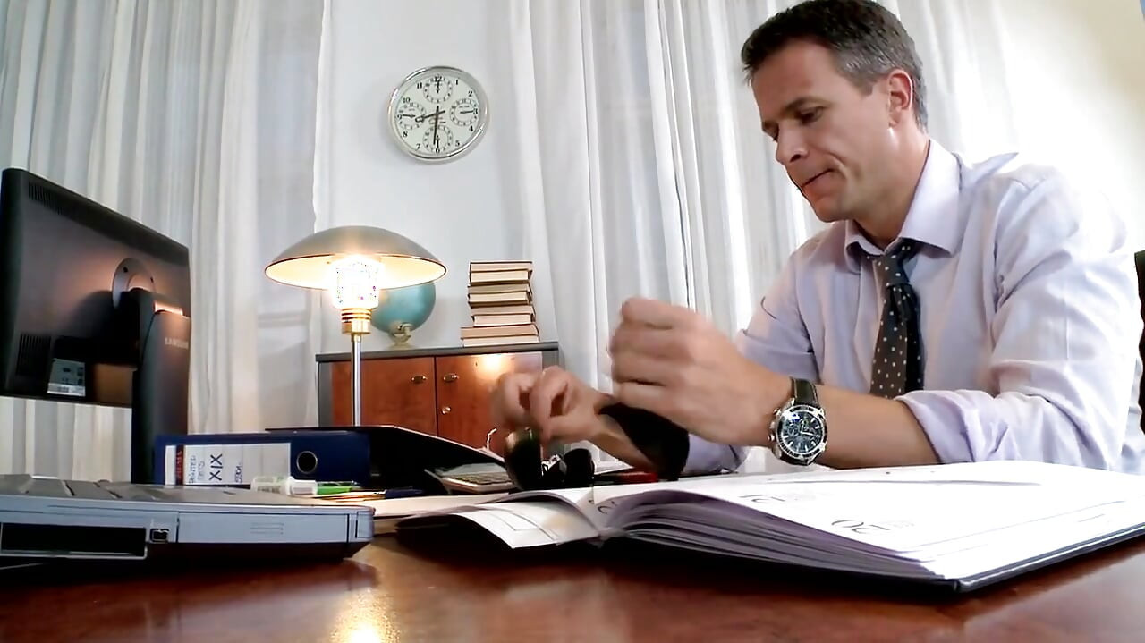 Blonde Secretary Legs Spread Wide Office Fuck