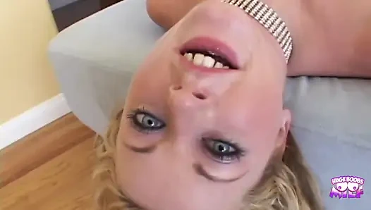 Büyük memeli sarışın domaltmalı bir şekilde özlem çekmeye başladığında ırklararası oral seks ateşli oluyor