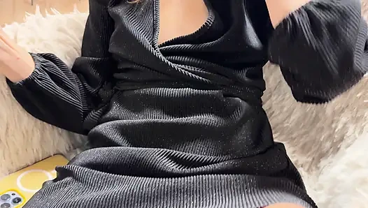 Wife exposing and playing with her juicy pussy in a hotel lobby bar in public