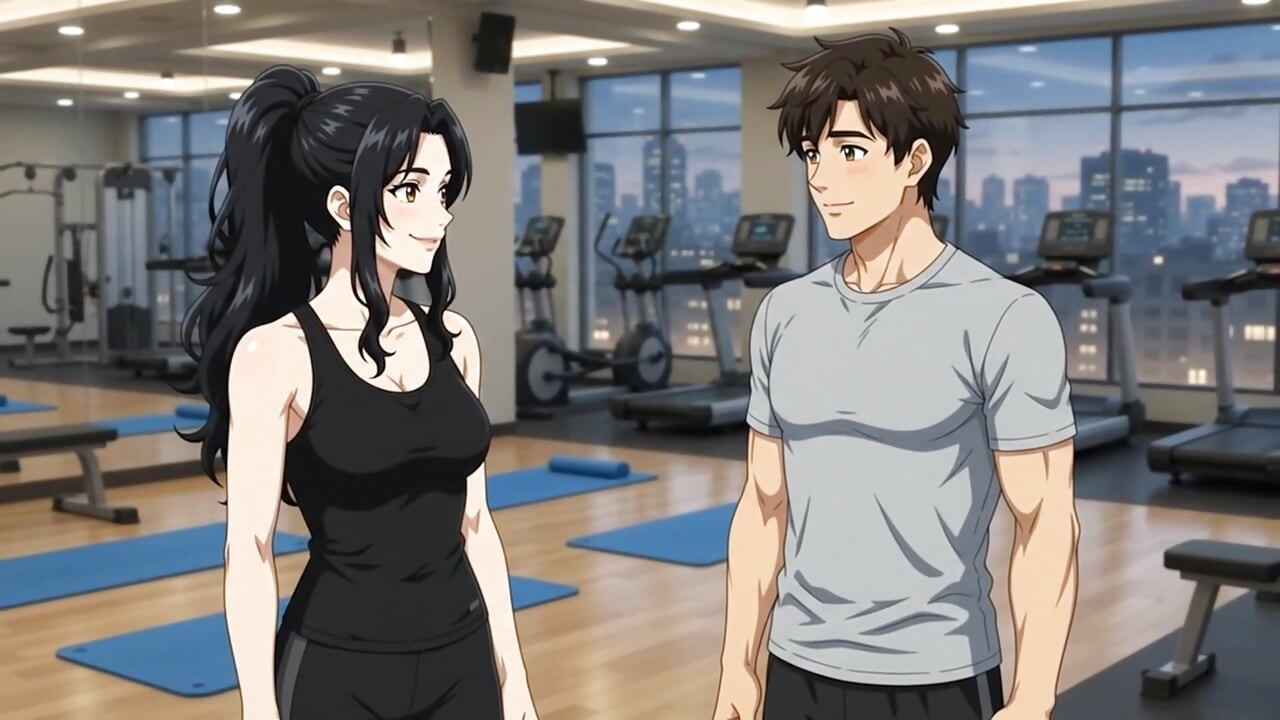 Private Trainer seduce hot boy while exercise and suck his dick