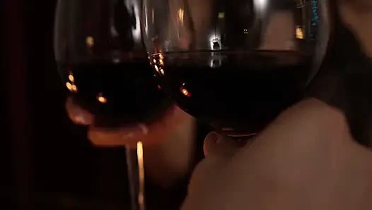 Brunette Girl with Fake Tits Gets Meaty Gift for Having Fun