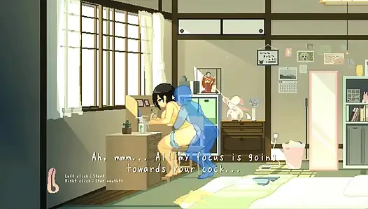 Permainan hentai - seks liar wanita semok musim panas di pedesaan