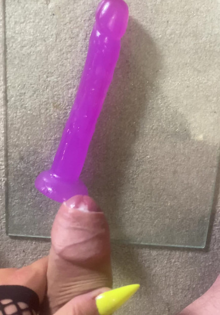 Cumming over my 8 inch toy