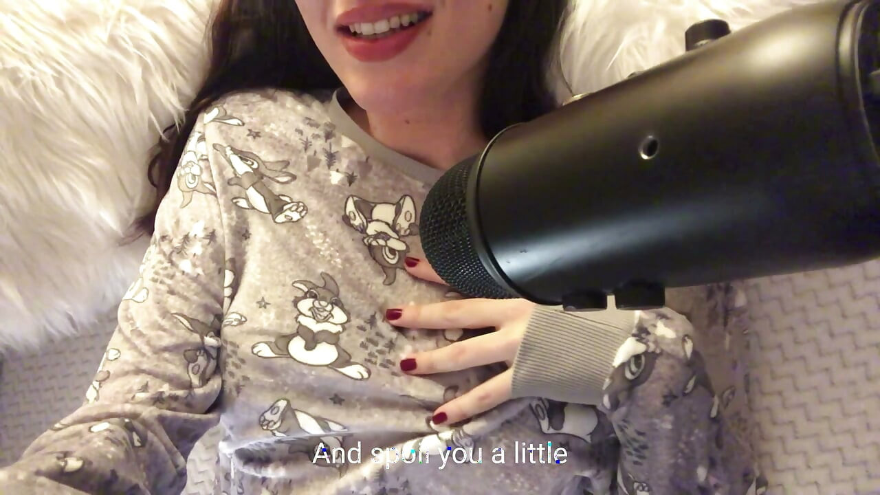 Innocent german girlfriend in cute pajamas wants you to jerk off to her (GERMAN JOI)