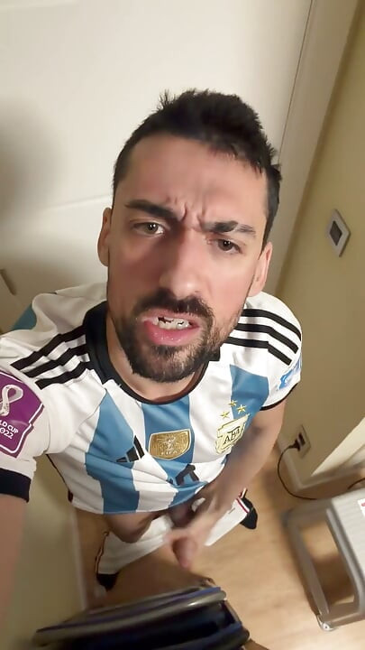 Hot Stepdaddy Showing off Big Cock and Cums Like a Fountain