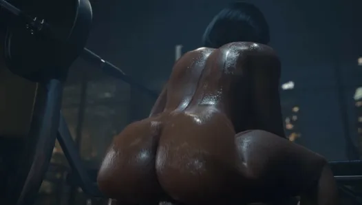 Overwatch 3D porn : ( Phara monte une bite de noir )