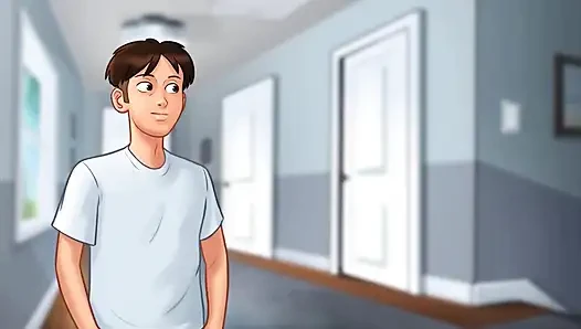 Summertime saga: stepson filled his stepmom's pussy with cum ep 189