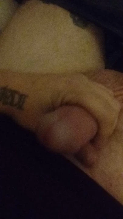 Rubbing my cock a little bit