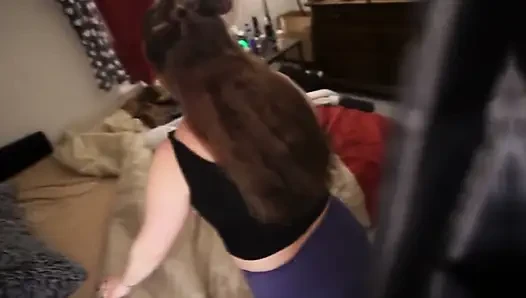 Pawg orta yaşlı seksi kadın röntgenci tarafından kullanılıyor