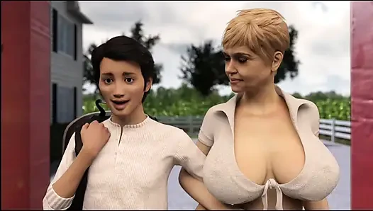 Orta yaşlı seksi kadın deresi #24 - Johannes Anne ile yürüyüşe çıktı... Johannes bütün bayanların giyindiğini gördü