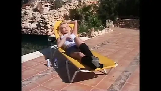 First Time Rough Anal for a Slutty Blonde Whore