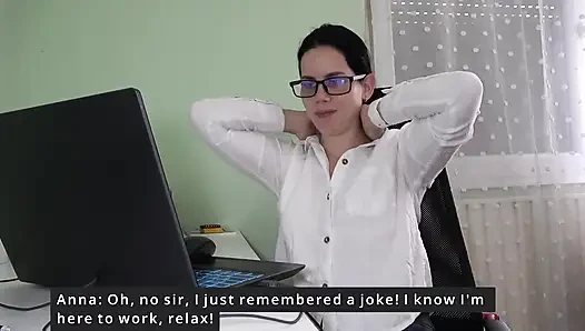 Beautiful Anna Humiliates Her Boss's Tiny Cock