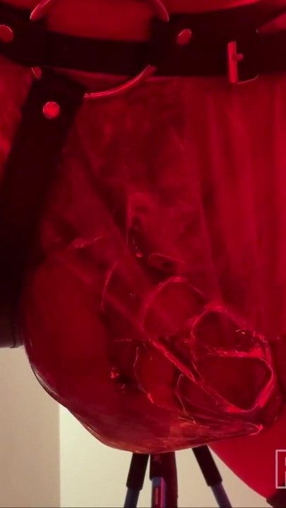 Memorable moment from "Plastic-Panties Piglet Spanked and Soaked in My Golden Stream"