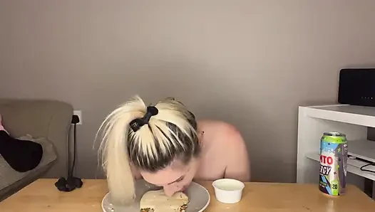 Грязное поедание пиццы без рук, Mukbang челенж