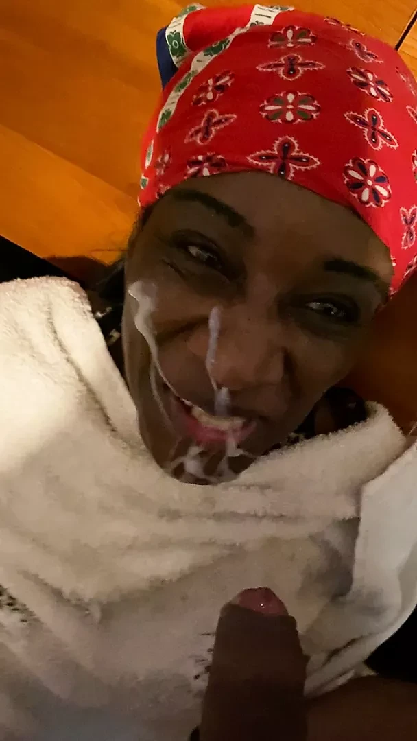 Cum on face